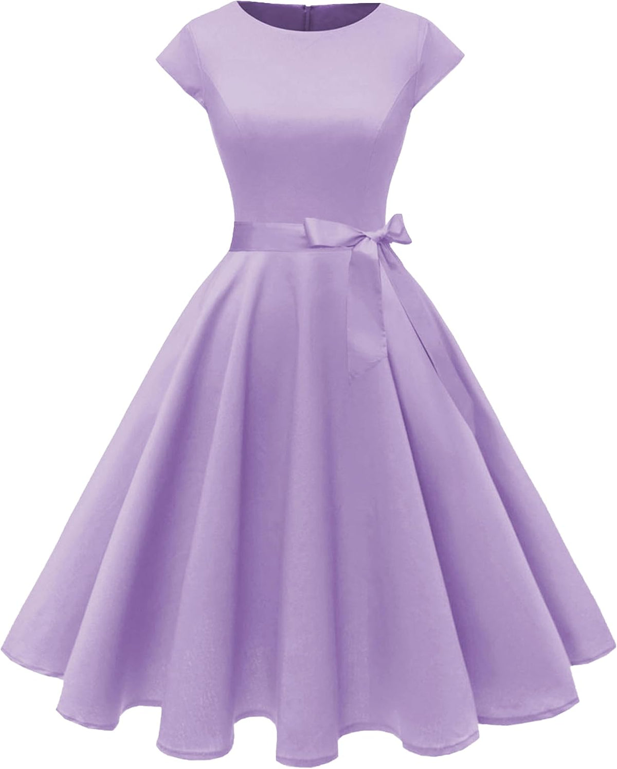PUKAVT Women's Vintage 1950s Dress Cocktail Party Dress | Cap Sleeve Dress, Wedding Guest Dress, Homecoming Dress, Daily Work Dress, Halloween dress, Tea Party Dress, Date Night Dress