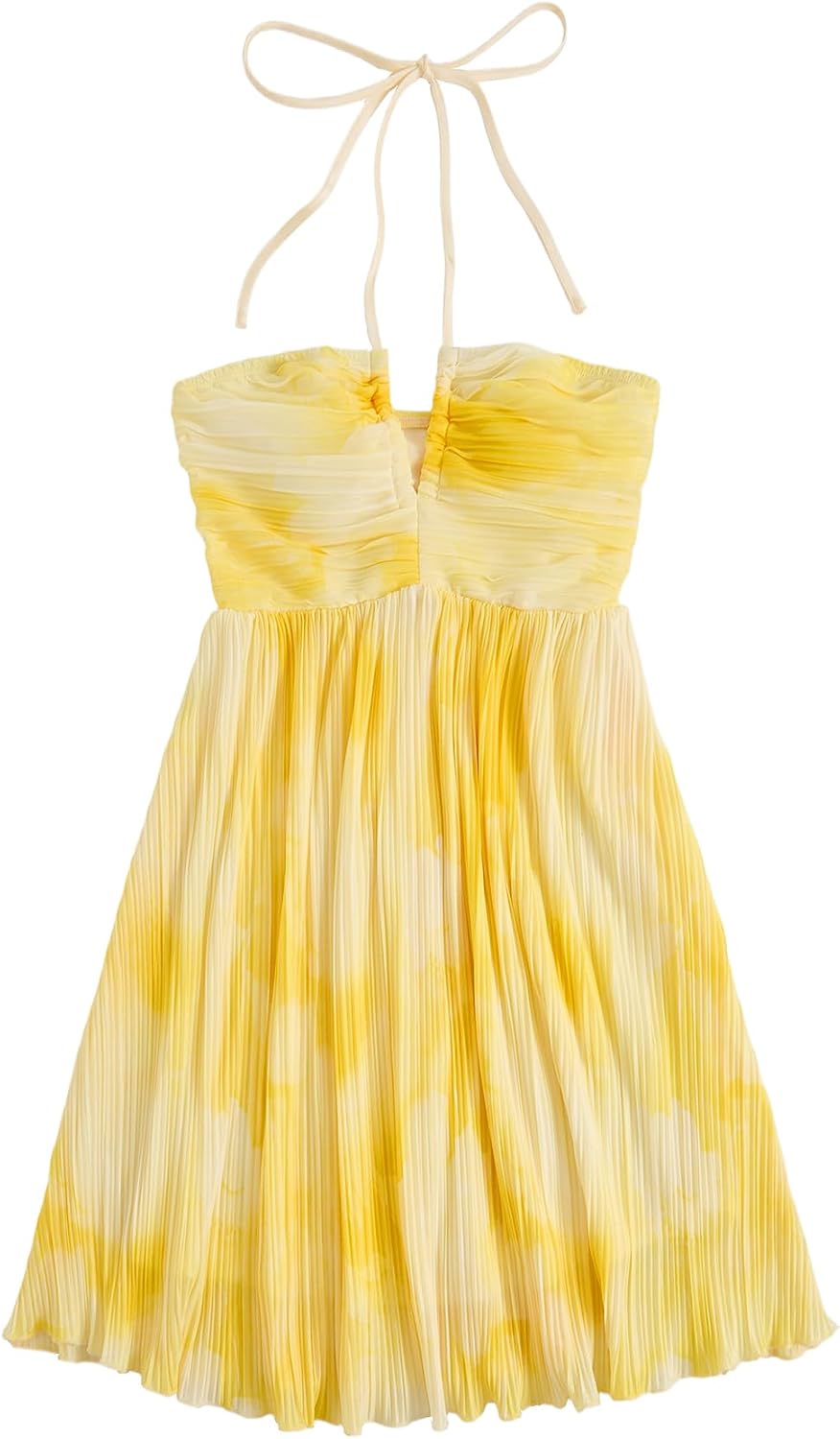 SOLY HUX Women's Tie Dye Summer Cami Dress Halter Backless Short Dresses | Sleeveless, A Line, Sundress, Vacation, Beach Outfits